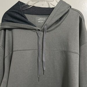 BCG Gray Sweatshirt Classic Pullover with front pocket 100% soft polyester gray